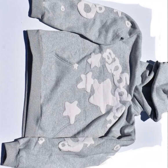 Sp5der Beluga Hoodie Heather Grey Sp5der Beluga Hoodie Heather Grey